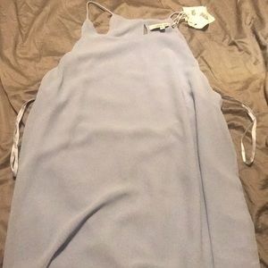 Light blue scalloped tank